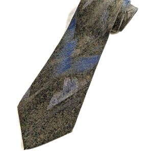 Vintage Men's "Krizia Uomo" Neutral Grey Understated Silk Tie Made in Italy